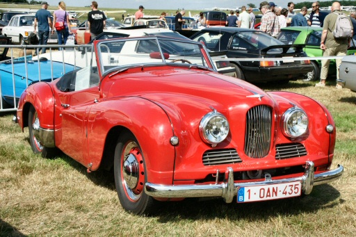 Jowett Jupiter at belgian old-car meet